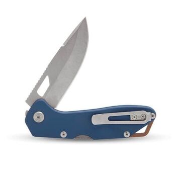 Buck Mustang Folding Knife, Dark Blue Aluminum