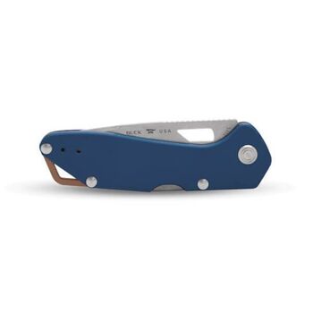 Buck Mustang Folding Knife, Dark Blue Aluminum