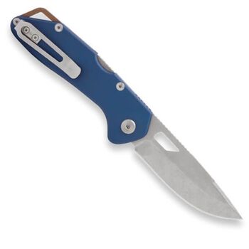 Buck Mustang Folding Knife, Dark Blue Aluminum