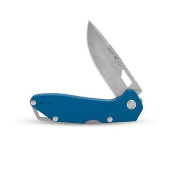 Buck Mustang Folding Knife, Blue Aluminum