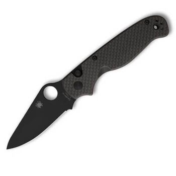 Spyderco "BUTTONUP" Black Folding Knife