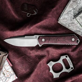 Boker Kiboku Richlite Red Topo fixed knife
