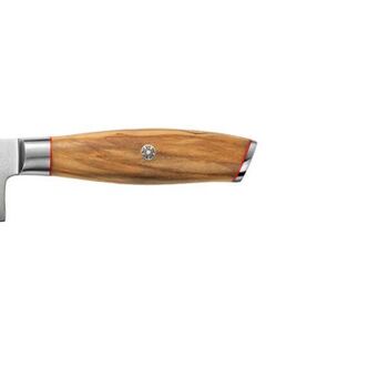 Wusaki Fujiko Damascus Utility Knife with Olive Wood Handle