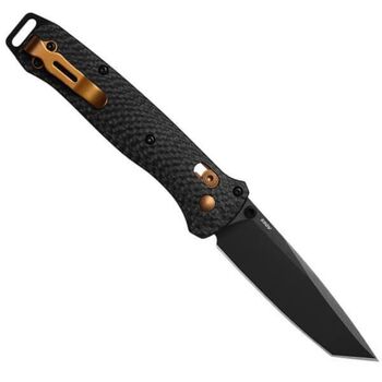 Couteau pliant Benchmade Bailout Fibre de carbone et lame noire