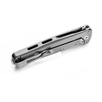 Couteau pliant Lionsteel "EMMET" Titane et fibre de carbone gris
