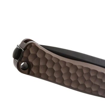 Lionsteel "EMMET" folding knife, brown PVD aluminum