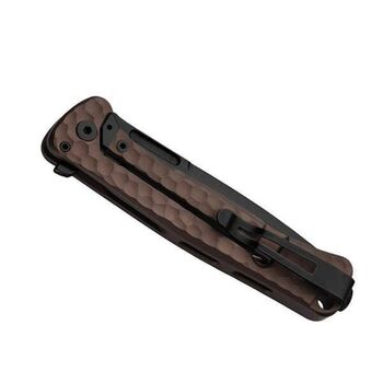 Couteau pliant Lionsteel "EMMET" Aluminium marron PVD