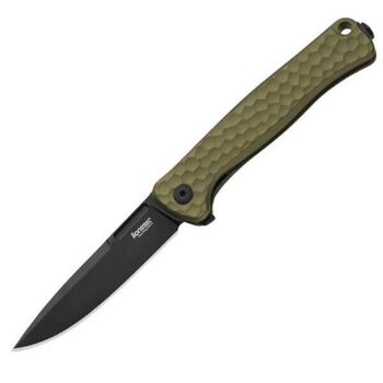 Lionsteel-Klappmesser „EMMET“, grünes PVD-Aluminium