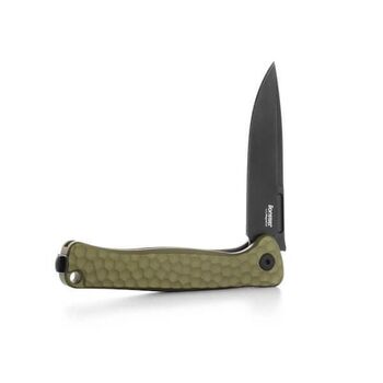 Lionsteel-Klappmesser „EMMET“, grünes PVD-Aluminium