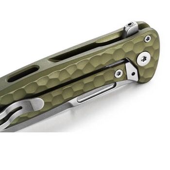 Couteau pliant Lionsteel "EMMET" Aluminium vert