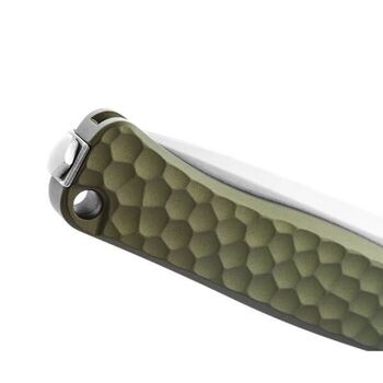 Couteau pliant Lionsteel "EMMET" Aluminium vert