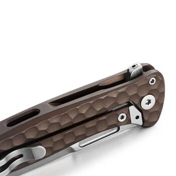 Lionsteel-Klappmesser „EMMET“, braunes Aluminium
