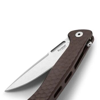 Lionsteel-Klappmesser „EMMET“, braunes Aluminium