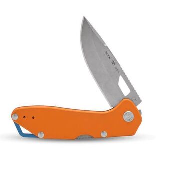 Buck Mustang folding knife orange aluminum
