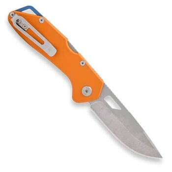 Buck Mustang folding knife orange aluminum