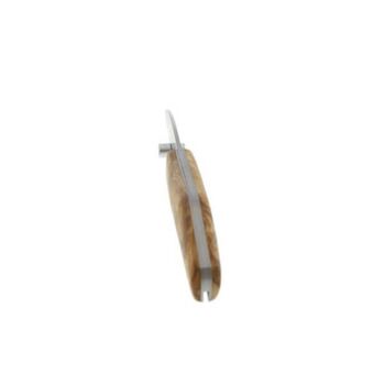 Cudeman folding knife with full olive wood handle, 11 cm