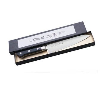 Japanisches Tojiro Classic Damascus Kochmesser, Klinge 18 cm
