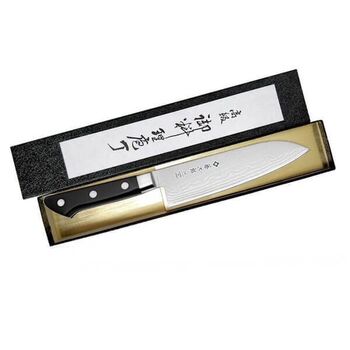 Japanisches Santoku-Messer Tojiro Classic Damascus, Klinge 17 cm