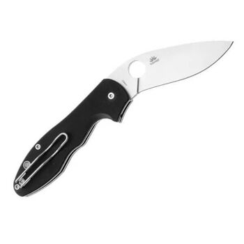 Spyderco "RETRACT" folding knife, black G10