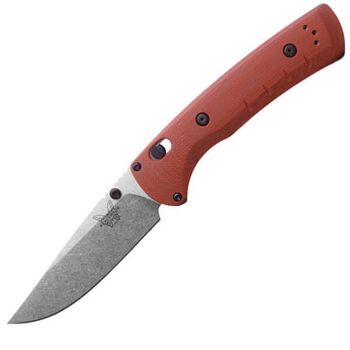 Benchmade Mini SlipRidge Rust Orange Folding Knife