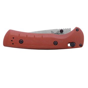 Benchmade Mini SlipRidge Rust Orange Folding Knife