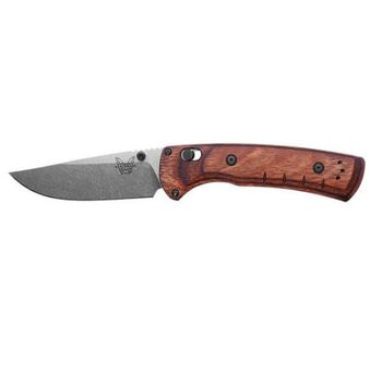 Scales for Benchmade Mini SlipRidge Wood folding knife