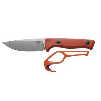 Benchmade SlipRidge Fixed-Blade Knife (Combo Edge, Rust Orange)