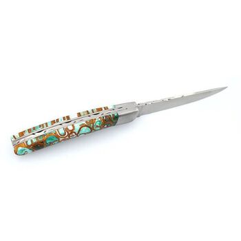 Couteau pliant Chevalerias "Le Thiers" 1 pièce canelle vert