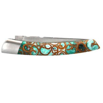 Chevalerias ‘Le Thiers’ folding knife, 1 piece, green fluted