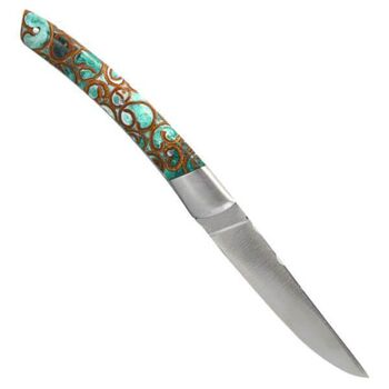 Chevalerias ‘Le Thiers’ folding knife, 1 piece, green fluted
