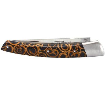 Chevalerias ‘Le Thiers’ folding knife, 1 piece, black fluted