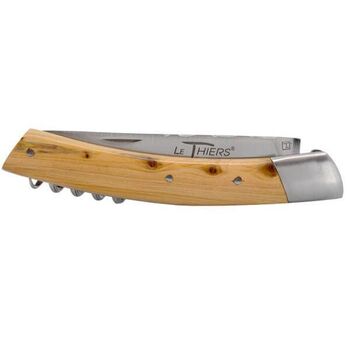 Couteau pliant Chevalerias "Le Thiers" 2 pièces Genévrier et tire-bouchon