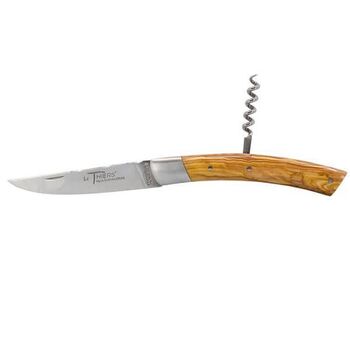 Chevalerias ‘Le Thiers’ 2-piece folding knife set by Olivier, including a corkscrew