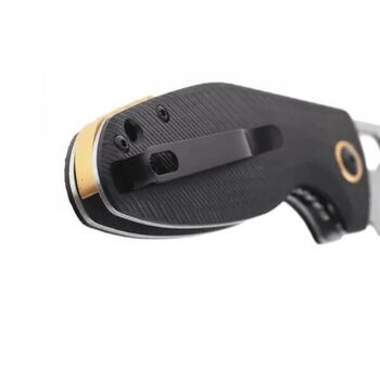Schwarzes Taschenmesser Black Fox Puffy G10