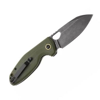 Black Fox Puffy G10 Green Pocket Knife