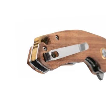 Black Fox "The Corner" Zebrano Pocket Knife