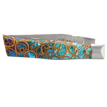 Chevalerias „Alpin“ Klappmesser, zimt-türkis