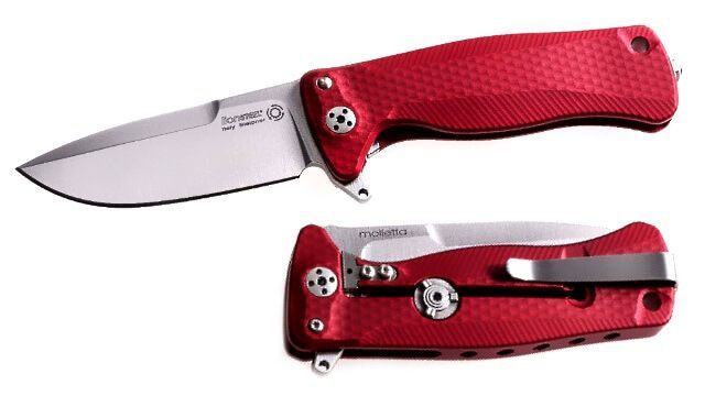 Couteau pliant Lionsteel Aluminium Rouge SR22A.RS
