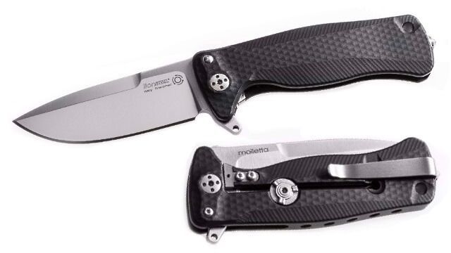Lionsteel folding knife Aluminium black SR22A.BS