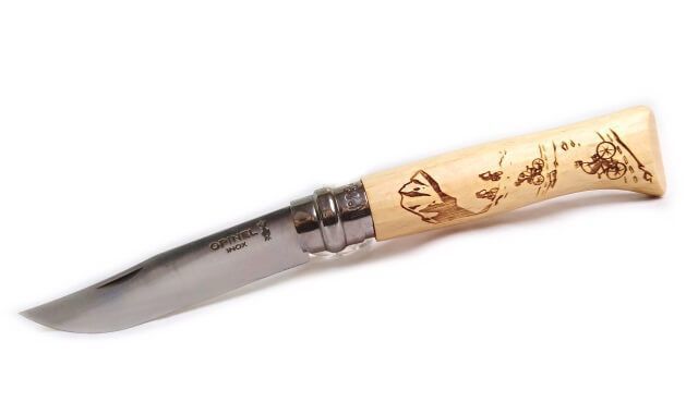Opinel-Messer N° 8 radsport dekor