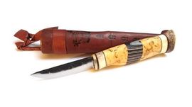 Lappish outdoor knife Wood-Jewel KaukoZebra