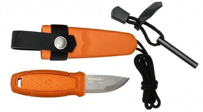 Eldris neck knife kit Morakniv Burnt orange
