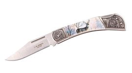 Herbertz folding knife with stag decoration 590411