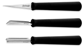 Basic Carving tools set Triangle 3 pcs
