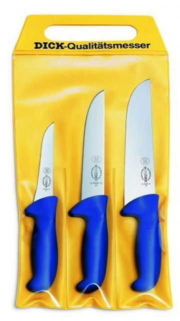 Jeu de 3 couteaux de boucher  Dick Ergogrip