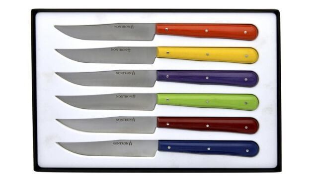 87613-Box of 6 Nontron Yatagan table knives