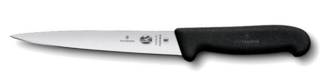 5.3703.16 Couteau à dénerver, filet de sole, lame flexible 16 cm Victorinox manche noir