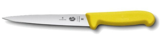 5.3708.20 Abisoliermesser, Sohlenfilet, flexible Klinge 20 cm Victorinox gelber Griff