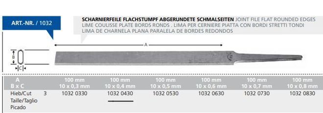 10 Precision DICK files 1032 0430 DICK for tools, mechanical...