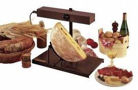 RACL02C Alpine raclette machine with knife